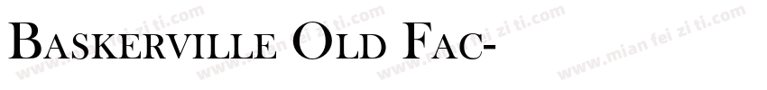 Baskerville Old Fac字体转换